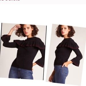 BB Dakota Daybreaker ruffle sweater NWT! S